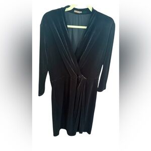 J. McLaughlin Elegant Black Velvet Dress